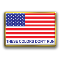 In Stock Rectangle American Flag / “These Colors Don’t Run” theme